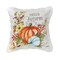 Hello Autumn Pumpkins 18" x 18" Printed and Embroidered Throw Pillow